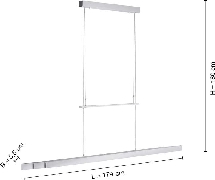 Actual product image Selltec LED pendant lamp touch dimmer (4950 lm)