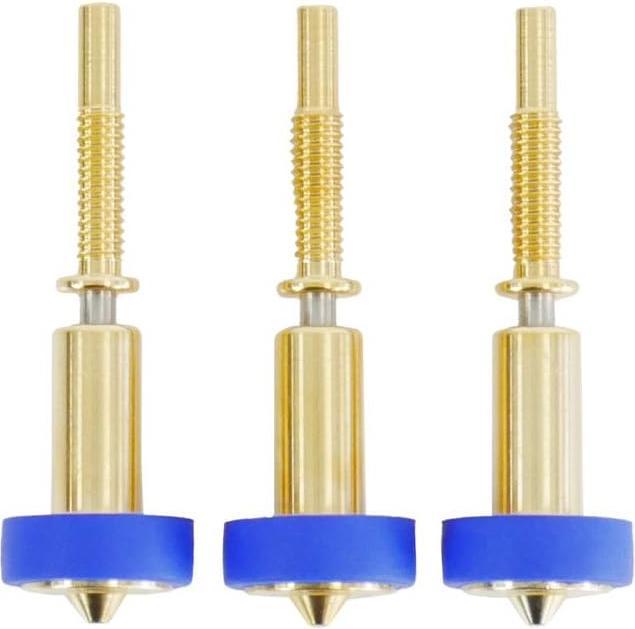 Immagine prodotto E3D Online Gruppo ugello E3D RapidChange Revo ad alto flusso da 0,6 mm - Confezione da 3 pezzi (Spazzola)