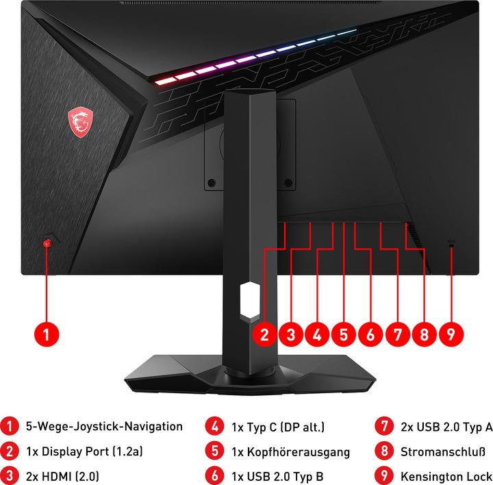 Produktbild MSI Optix MAG274QRF-QD (2560 x 1440 Pixel, 27")