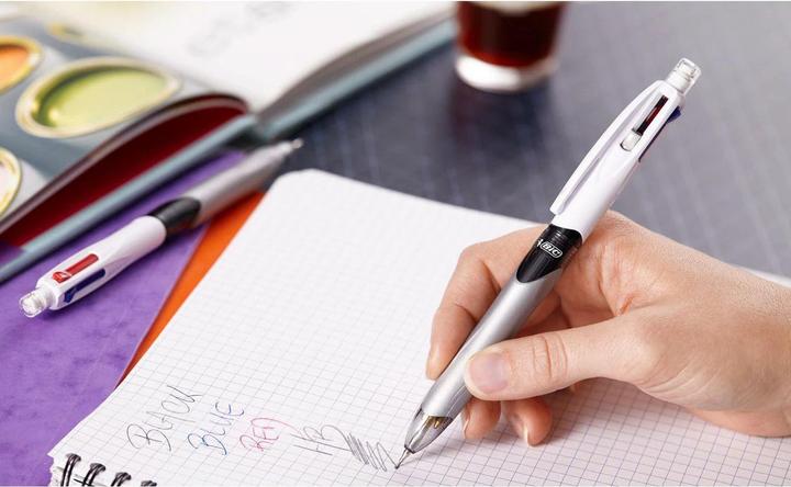 Immagine prodotto Bic Penna a sfera M/HB 942104 4Colours Multifun. 12 pezzi (Bianco, Argento, Grigio, 12 x)