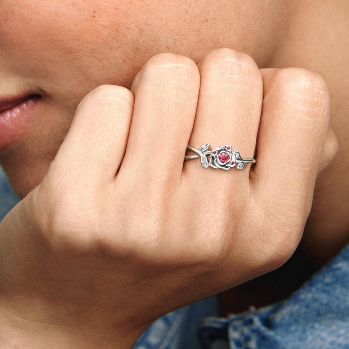 Immagine prodotto Pandora Disney Beauty and the Beast Rose Ring (58, 925 Argento)