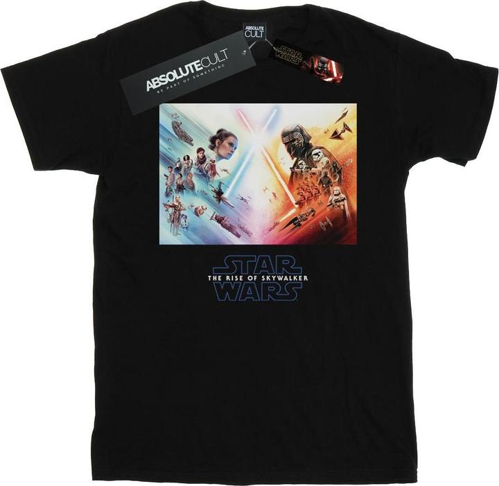 Actual product image Star Wars Mens The Rise Of Skywalker Battle Poster T-Shirt (XXL)
