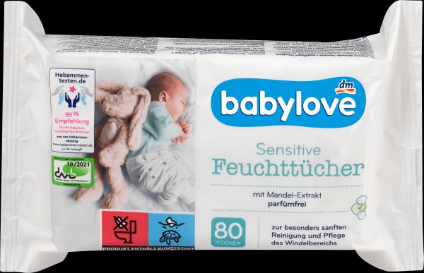 dm babylove Lingettes humides Sensitive (320 pièce(s))