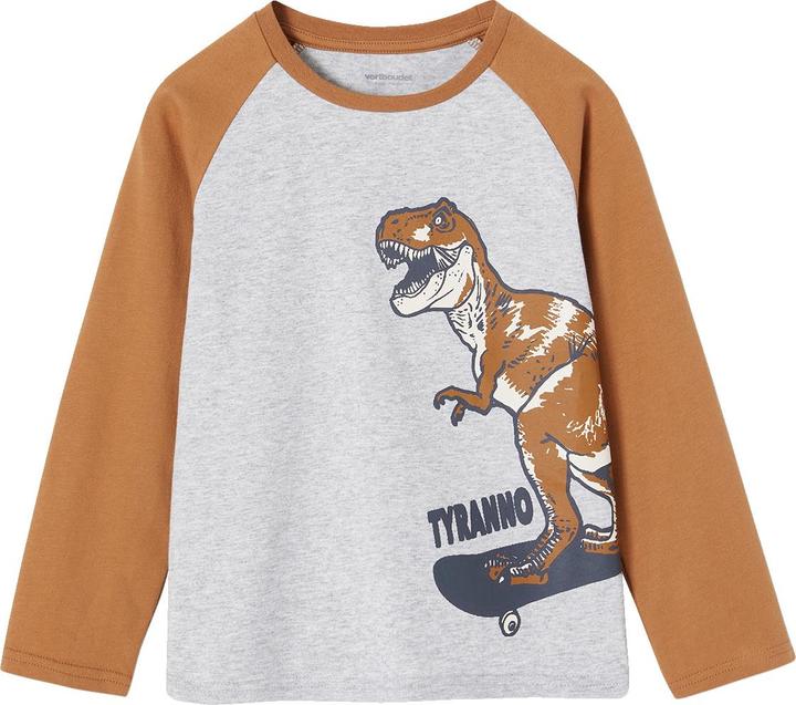 Immagine prodotto Vertbaudet Pigiama da bambino con dinosauro e pantaloni di flanella a quadri (86)