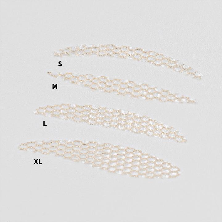 Actual product image Fleeky Magic Stripes stickers against drooping eyelids