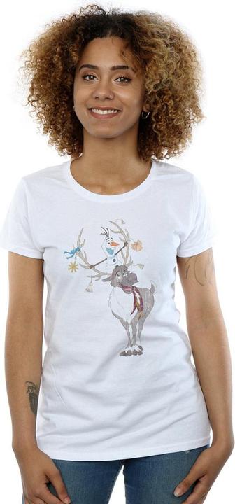 Image du produit Disney - T-shirt FROZEN SVEN AND OLAF CHRISTMAS ORNAMENTS - Femme (L)