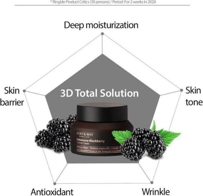 Immagine prodotto Mary&May MARY & MAY - Idebenon Crema intensiva alla mora 70g