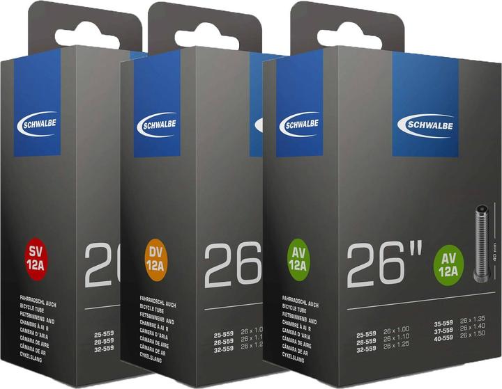 Actual product image Schwalbe Sv12a (Presta (SV), 26", 40 mm)