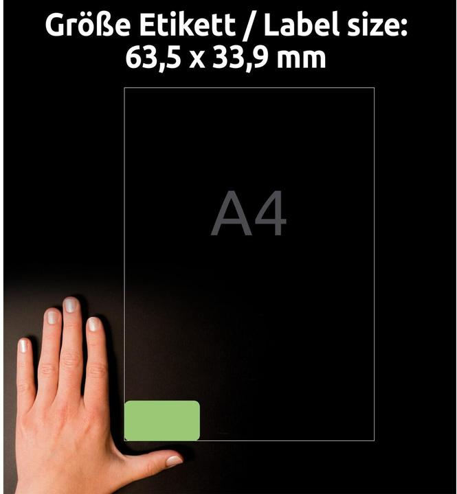 Actual product image Avery L6033 Abziehbare labels