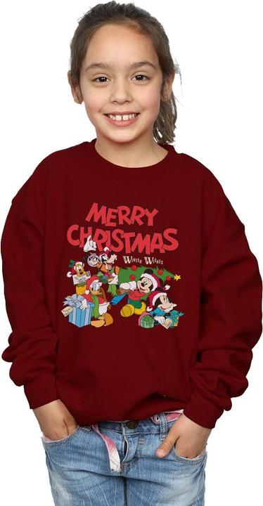 Actual product image Disney Girls Mickey And Friends Winter Wishes Sweatshirt (140, 146)