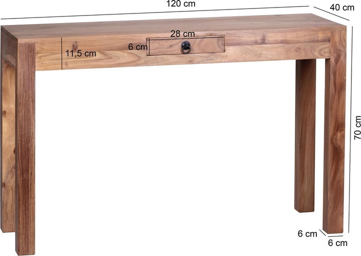 Actual product image Wohnling Mumbai (120 x 40 x 70 cm)