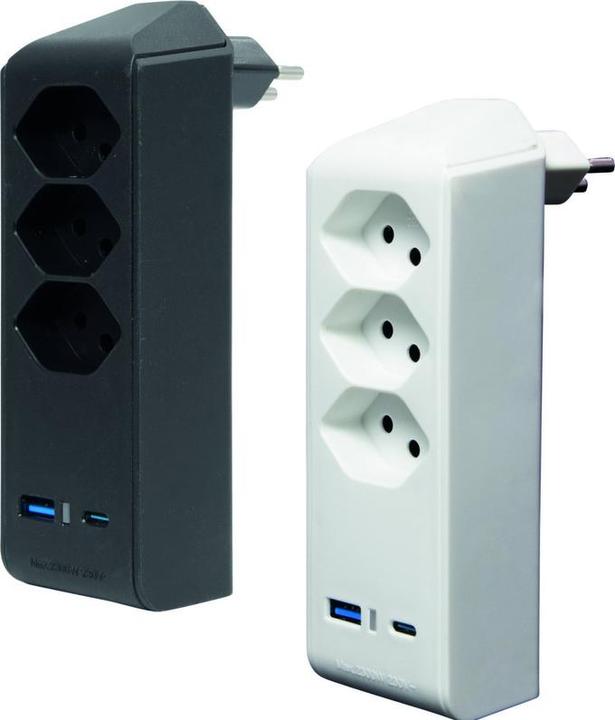 Image du produit Brennenstuhl Fiche de dérivation cleverLINE (3 pôles, USB-A, USB-C, 5 x)