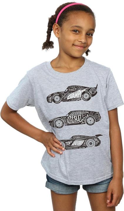 Immagine prodotto Disney Cars Text Racers Maglietta Ragazze (152, 158)