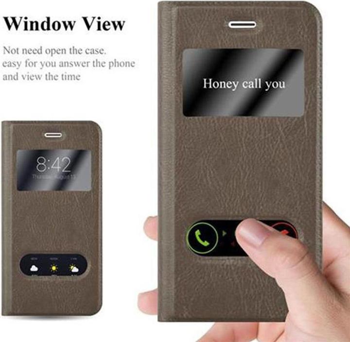 Produktbild Cadorabo Book mit View Doppelfenster Cover (Apple iPhone 6)
