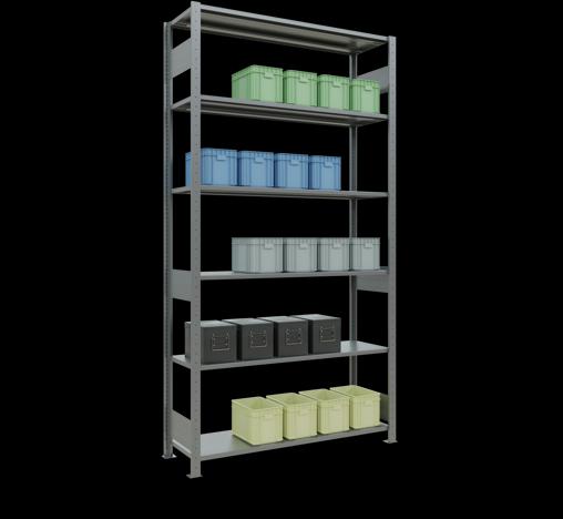 Actual product image Schulte Lagertechnik MULTIplus150 basic racking system with length ledgers