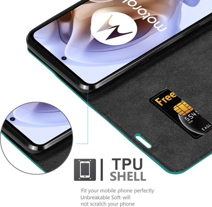Image du produit Cadorabo Book Invis. Étui magnétique (Motorola Moto G31, Motorola Moto G41)