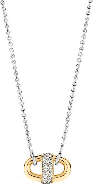 Ti Sento Milano Collier mit Zirkonia vergoldet 3911ZY/42 (925 Sterling Silber, 48 cm)