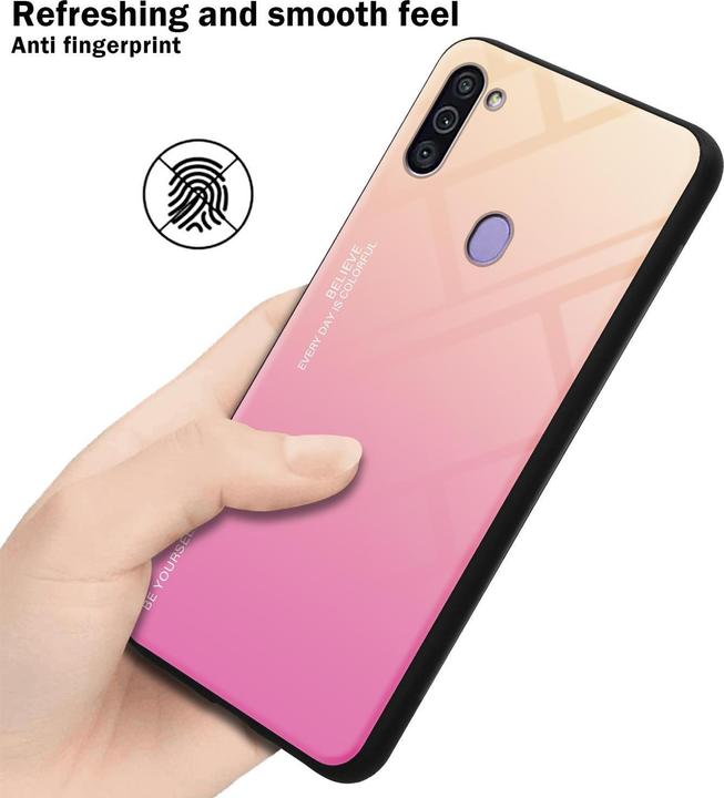 Produktbild Cadorabo TPU 2 Farben Glas Cover (Samsung Galaxy M11, Samsung Galaxy A11)