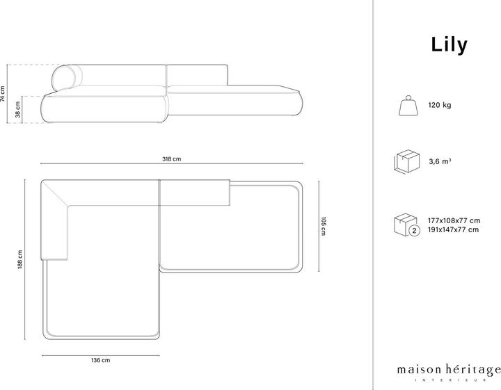 Produktbild Maison Heritage Lily (Ecksofa)