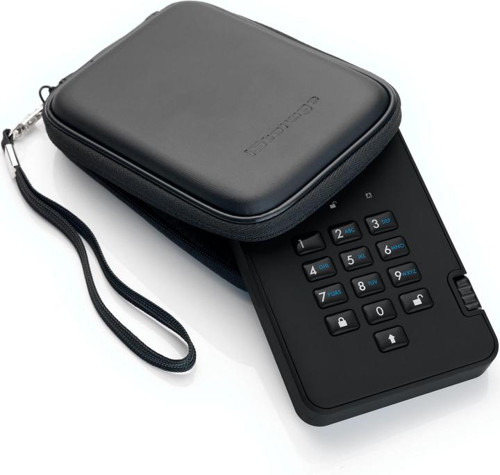 Produktbild iStorage diskAshur² - Festplatte - verschlüsselt - 3 TB - extern (tragbar) (3 TB)