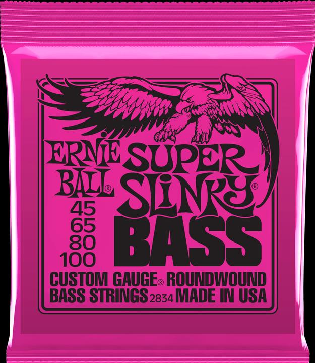 Ernie Ball Super Slinky (4 x, Basso elettrico, 0.10")