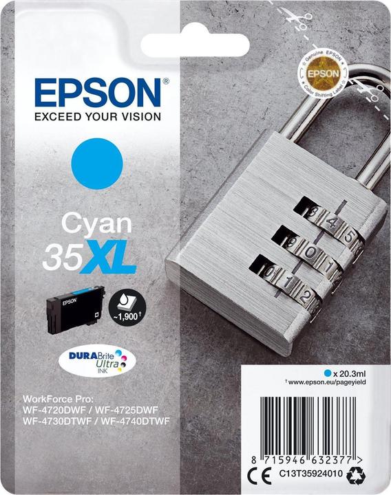 Produktbild Epson 35XL DuraBrite Ultra (C)