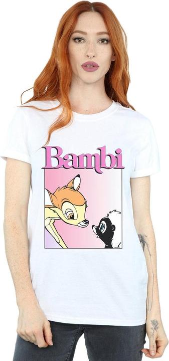 Actual product image Disney Womens/Ladies Bambi Nice To Meet You Cotton Boyfriend T-Shirt (L)
