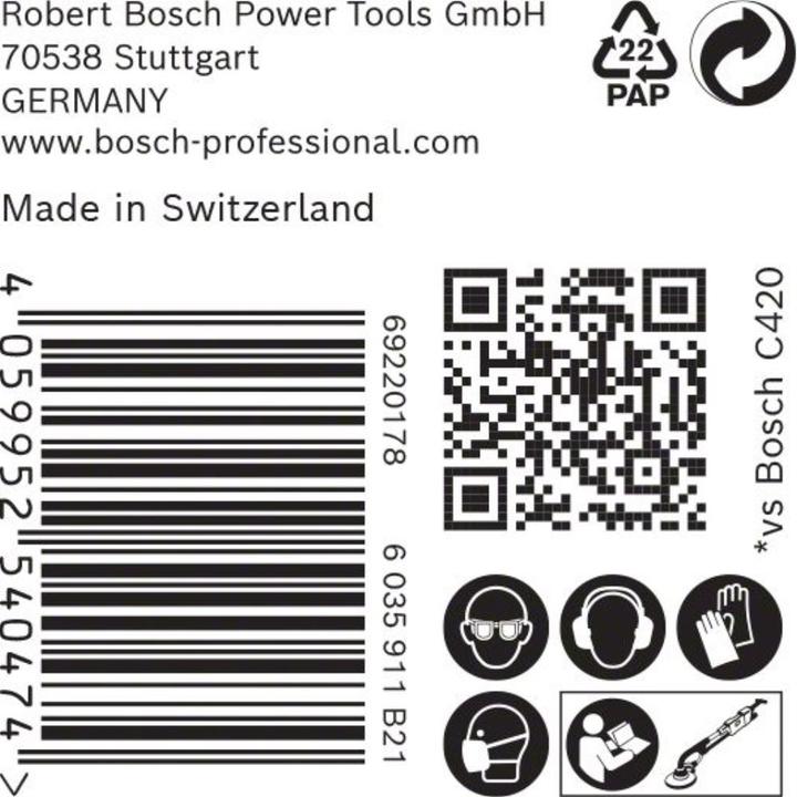 Actual product image Bosch Professional Zubehör EXPERT M480 Sanding net for drywall sander, 225 mm, G 120, 25 pcs. (120)