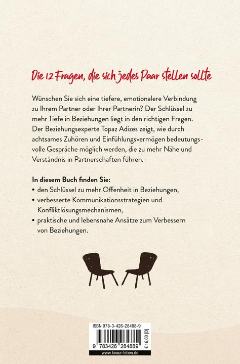Actual product image 12 Fragen für die Liebe (German, Topaz Adizes, 2024)