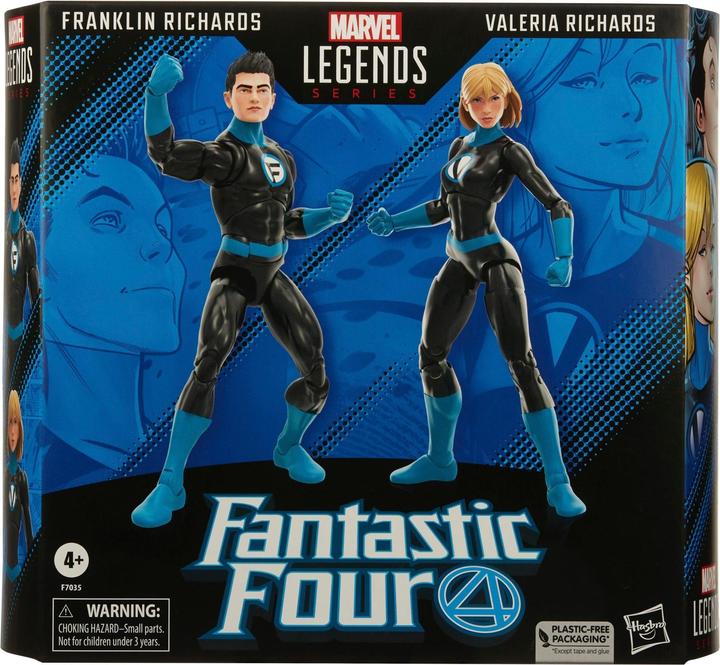 Actual product image Hasbro Fantastic Four Marvel Legends Action Figure 2-Pack Franklin Richards and Valeria Richards 15 cm