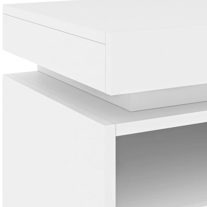 Immagine prodotto VidaXL Comodino con luci LED bianco 40x39x48,5 cm, colore (39 x 40 x 48,5 cm)