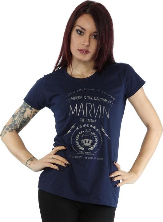Actual product image Looney Tunes Womens/Ladies Marvin The Martian Where's The Kaboom Cotton T-Shirt (XXL)