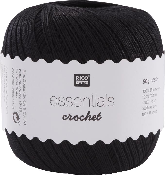 Produktbild Rico Design Häkel- und Strickgarn Essentials Crochet 50 g, Hellgrau (280 m)