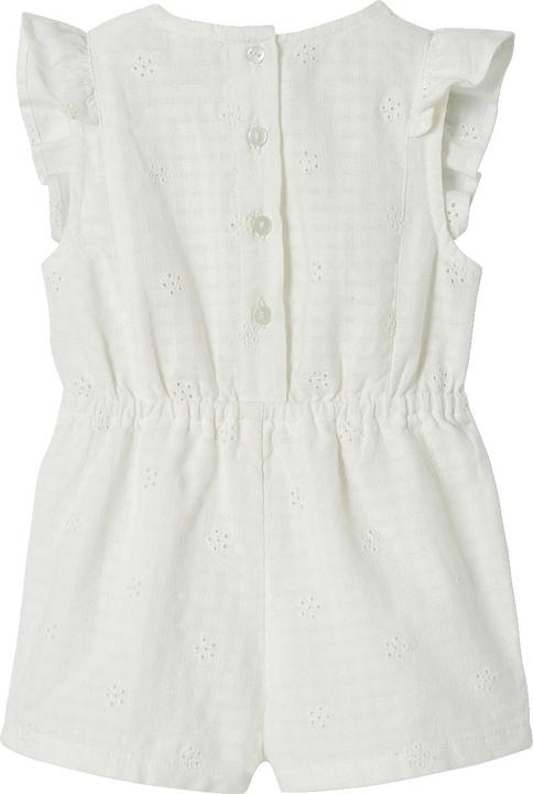 Vertbaudet Festlicher Baby Kurzoverall mit Lochstickereien