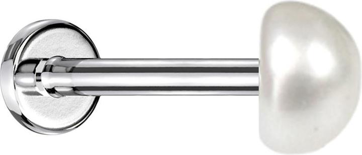 Immagine prodotto Star Piercing Micro labret filo interno perla d'argento (senza ottone, Organico, Acciaio chirurgico 316L)