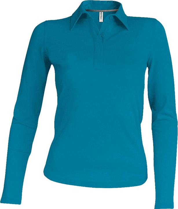 Produktbild Kariban Damen Poloshirt mit langen Ärmeln (M)