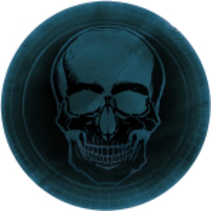 Image du produit Amscan Assiette Tête de mort 23cm (8 x)