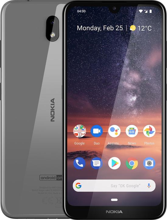Nokia 3.2 (16 GB, Stahl, 6.26", Dual SIM + SD, 13 Mpx, 4G)