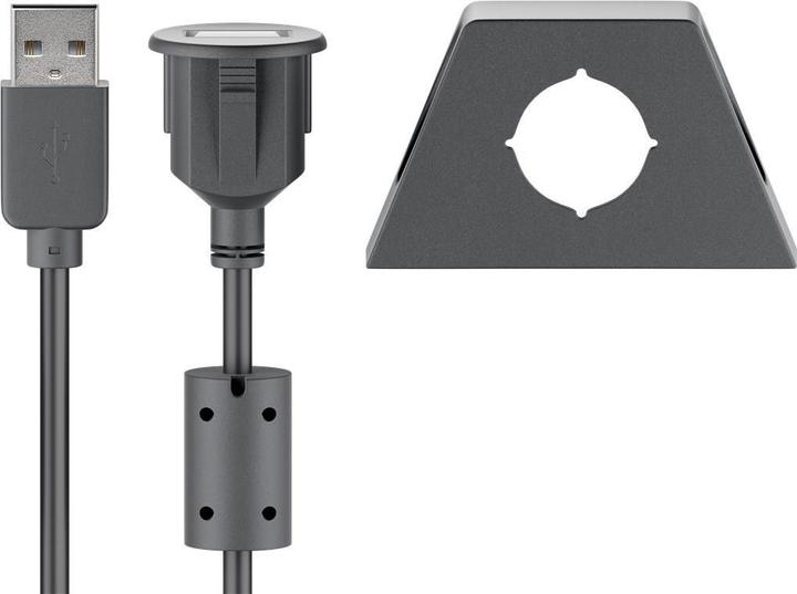 Produktbild Goobay Hi-Speed Verlängerungskabel (2 m, USB 2.0)