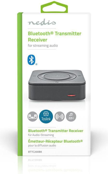 Image du produit Nedis Bluetooth® Transceiver | Connexions - Entrée : 1x AUX / 1x SPDIF | Connexions - Sortie : 1x AU (10 m)