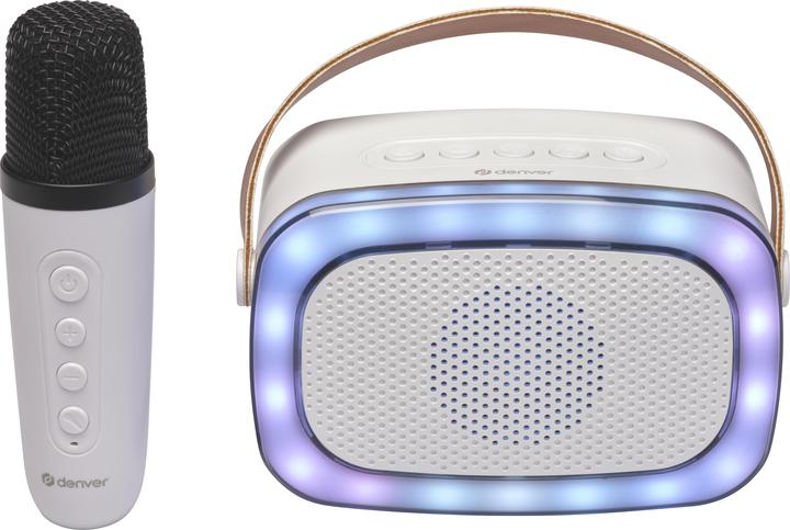 Denver BTM-610 BT Loudspeaker w. LED+Micro (3 h, Battery operated)
