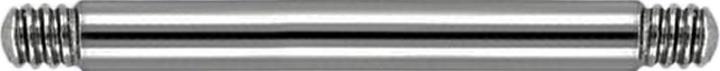 Actual product image Star Piercing Micro barbell bar silver (without brass, Titanium G23)
