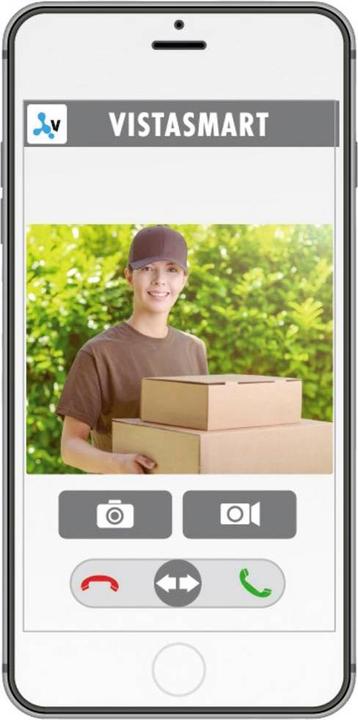 Produktbild Modern-Electronics m-e VS-11 S Vistasmart Video-Türsprechanlage LAN, WLAN Aussene (WLAN)