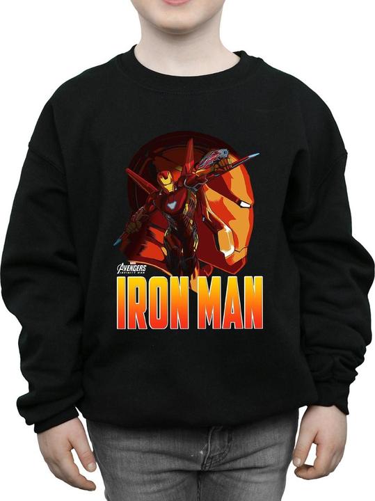 Actual product image Boys Avengers Infinity War Iron Man Character Sweatshirt (152, 158)