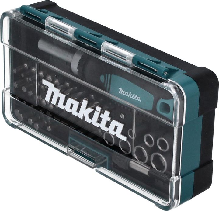 Produktbild Makita Ratschen und Bit-Set (Innensechsrund TX M10, Innensechsrund TX M15, Innensechsrund TX M20, Innensechsrund TX M30, Kreuz Phillips PH M1, Kreuz Phillips PH M2, Kreuz Pozidriv PZ M1, Kreuz Pozidriv PZ M2, Kreuz Phillips PH M3, Innensechsrund TX M40)