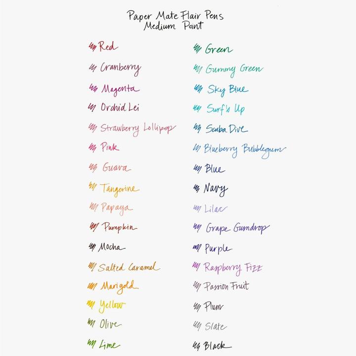 Actual product image Paper Mate Fibre pen Flair (Multicoloured, 4 x)