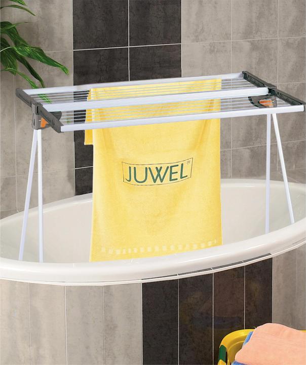 Actual product image Juwel Alu Twist 140 clothes dryer, compact clothes horse, clothes line 13.7 m (1.04 m)