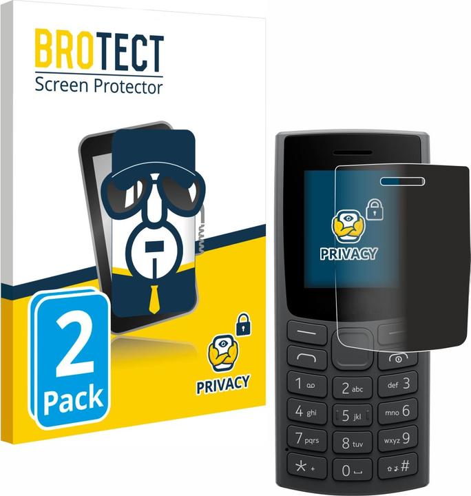 Actual product image BROTECT Anti-spy privacy film Blue light protection film (2 Piece, Nokia 105 (2023))