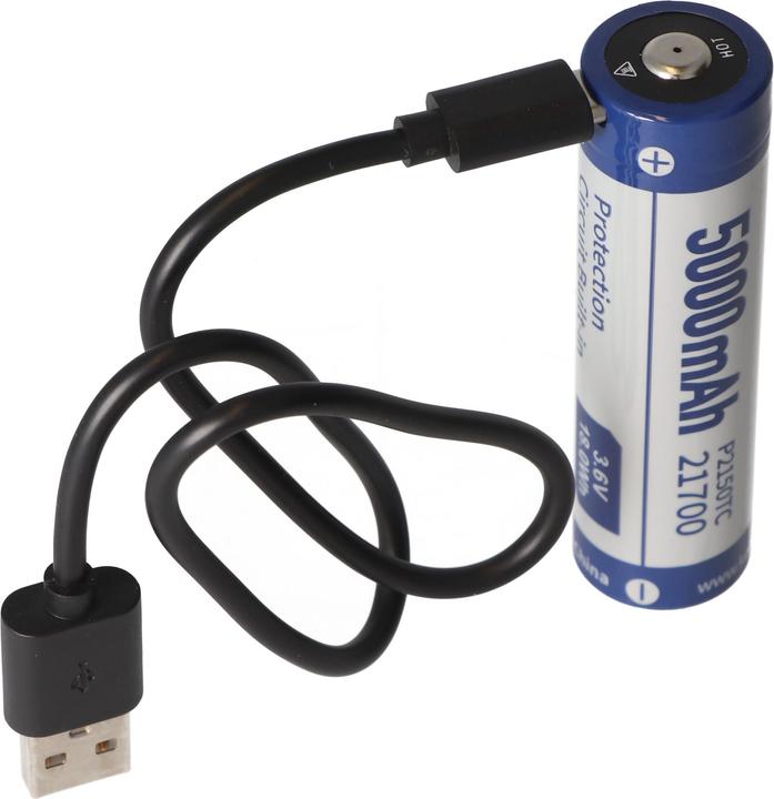 Actual product image Keeppower Battery 2 pieces 21700 with PCB protection incl. USB-C charging possibility (2 pcs., 5000 mAh, Rechargeable battery)