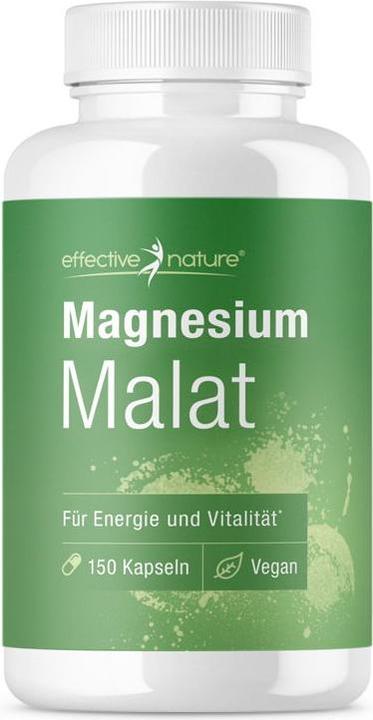Produktbild Effective Nature Magnesium Malat (150 Stück, Kapseln, 100 g)